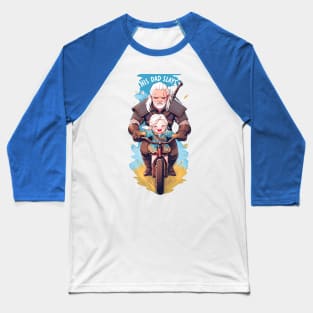 This Dad Slays - Father's Day Gift - Bike Ride - Witcher Baseball T-Shirt